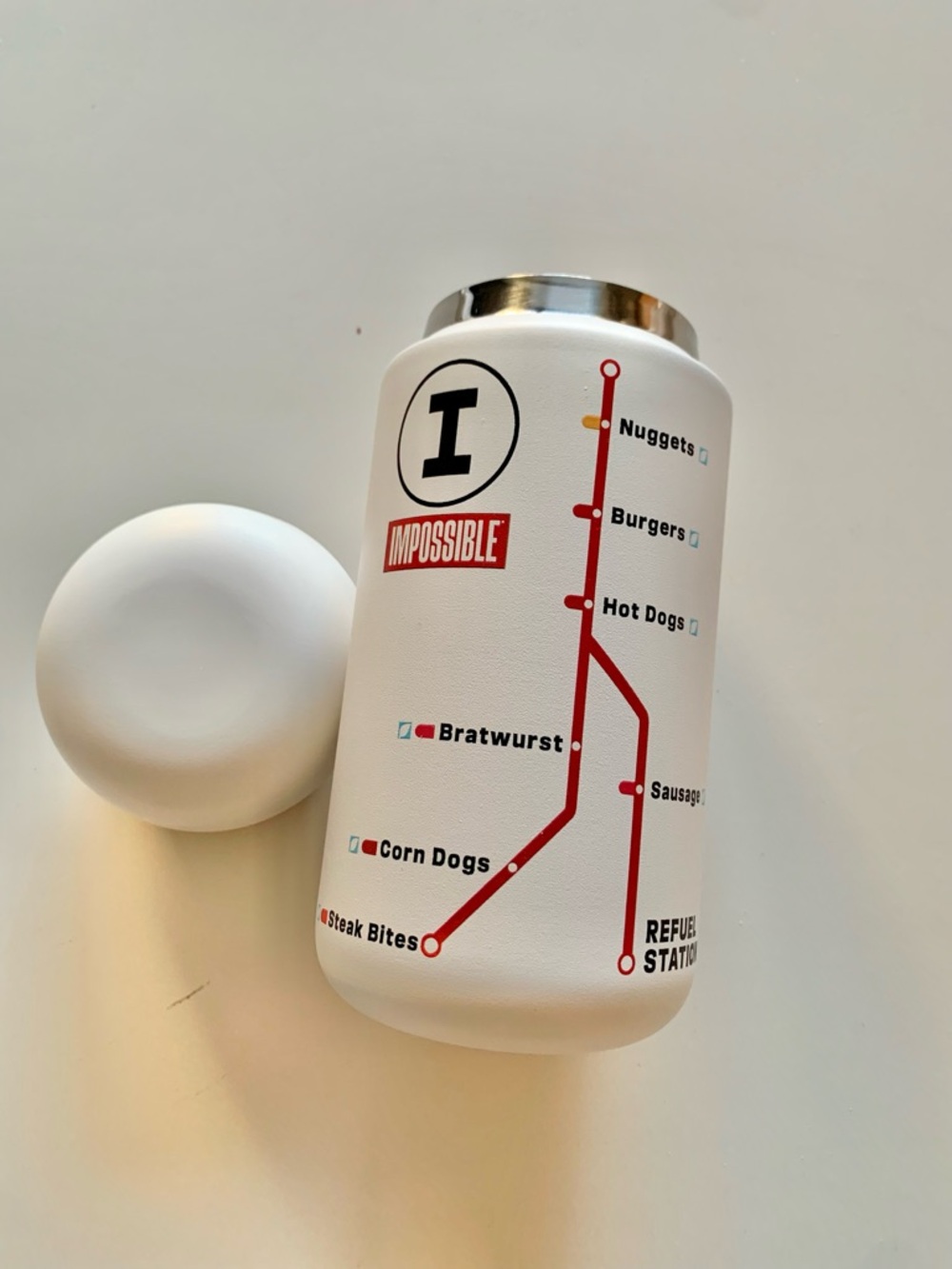 Limited Edition Boston Themed Impossible Foods Water Bottle Tumbler